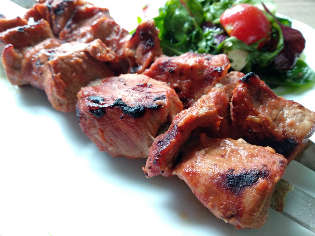 Schaschlik in Tomaten Marinade