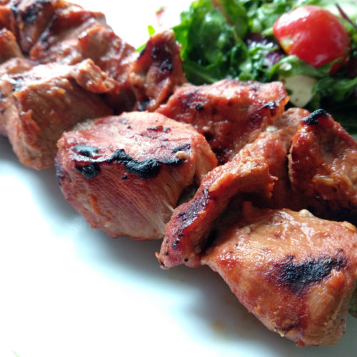 Schaschlik in Tomaten Marinade